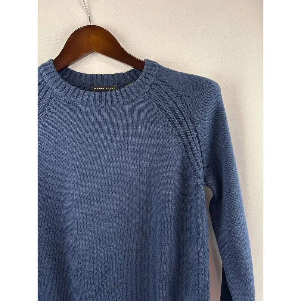 Women’s Jeanne Pierre Small Navy Pullover Sweater
